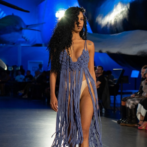 Handmade Macramé Rope Dress GoodVibeGoda Original Design - Picture 3 of 10